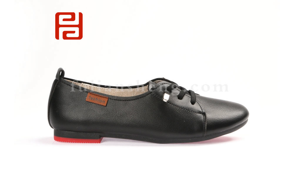 福連升2020春低跟時尚免洗薄底淺口女士單鞋圖片