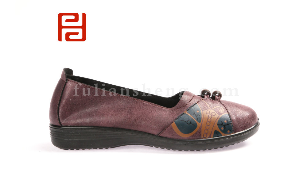 福連升2020春季軟底軟面休閑中老年媽媽鞋女士單鞋圖片