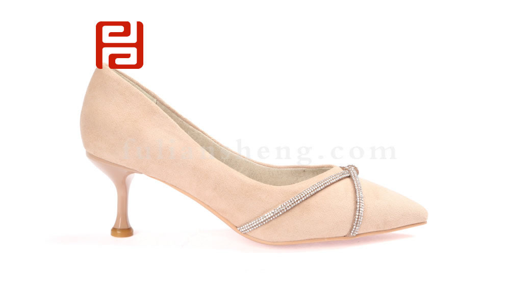 福連升優雅高跟女鞋 羊猄布鞋面舒適單鞋老北京布鞋圖片