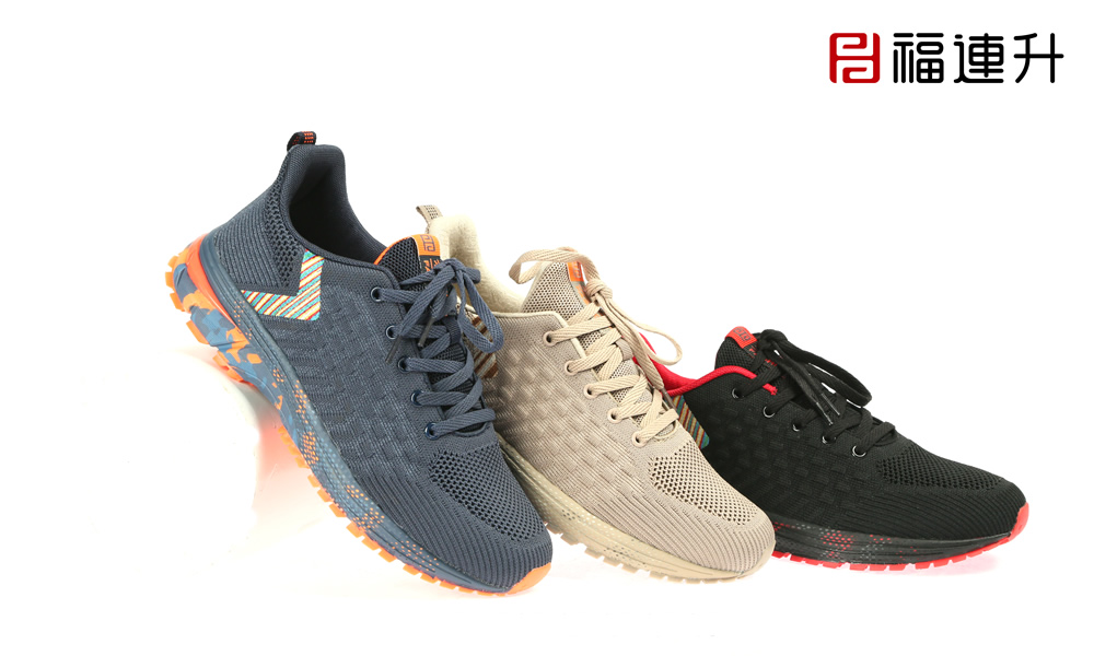 福連升春男士系帶飛織透氣運動馬拉松休閑鞋老北京布鞋圖片