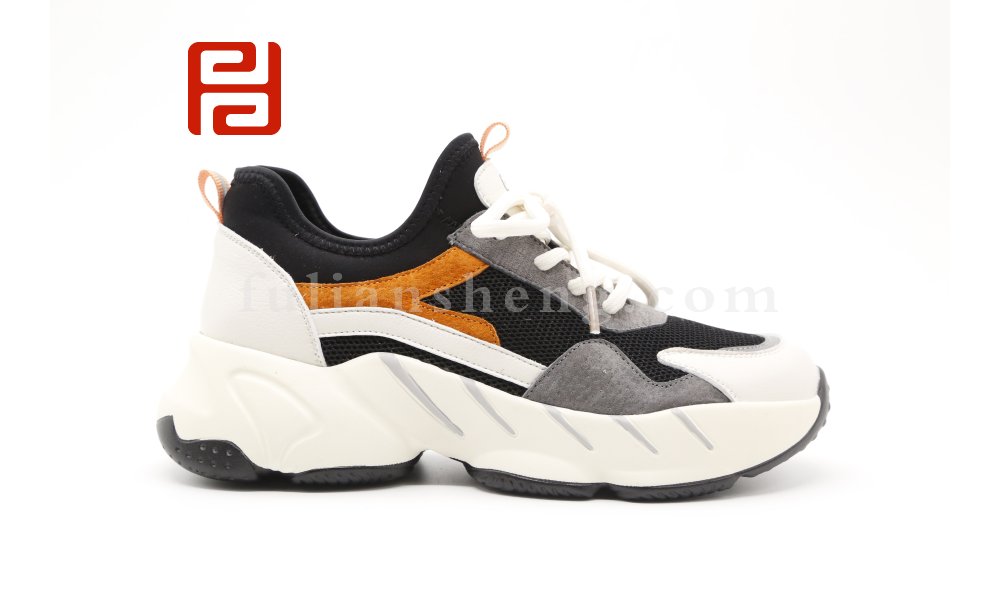 福連升男鞋運動鞋百搭厚底棉麻透氣舒適休閑鞋圖片