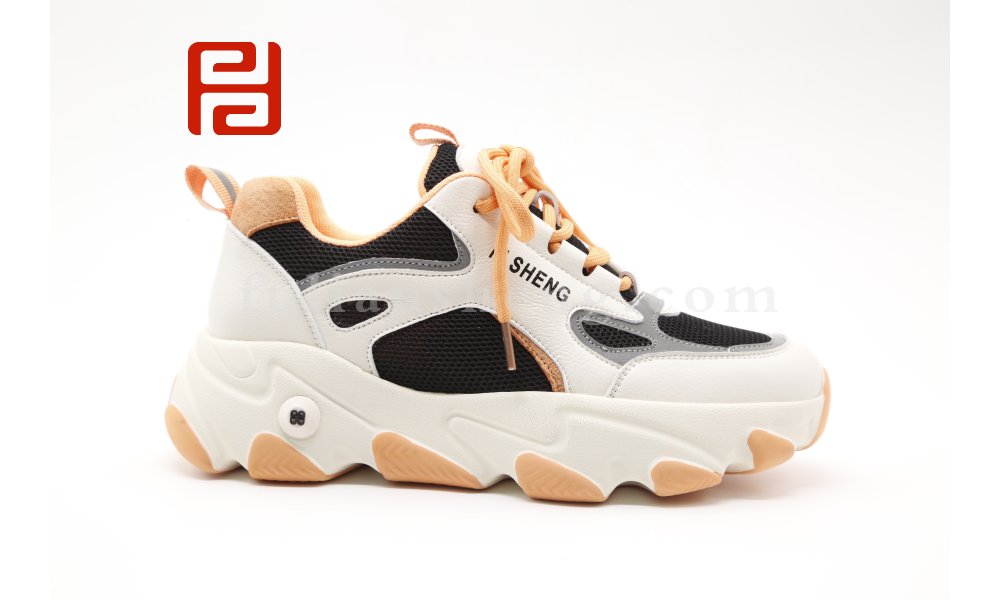 厚底增高老爹鞋女休閑百搭時尚運動鞋棉麻透氣青年鞋圖片