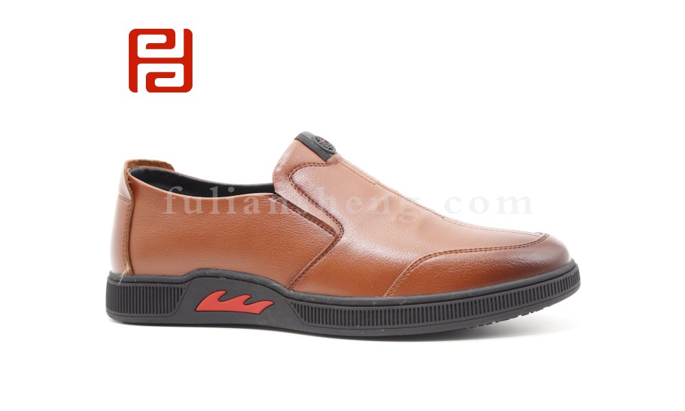 福連升2020冬季新款男一腳蹬保暖商務(wù)休閑鞋圖片