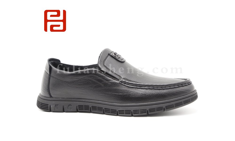 福連升品牌2020冬季新款男一腳蹬商務休閑鞋圖片