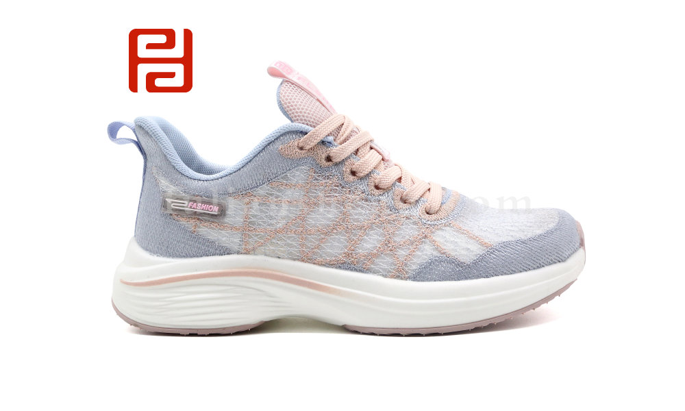 福連升夏季休閑運(yùn)動(dòng)女鞋輕絲水秀面料燈泡鞋底