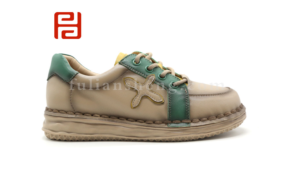 福連升秋季休閑女鞋單鞋拼色舒適女鞋FLB-15162304