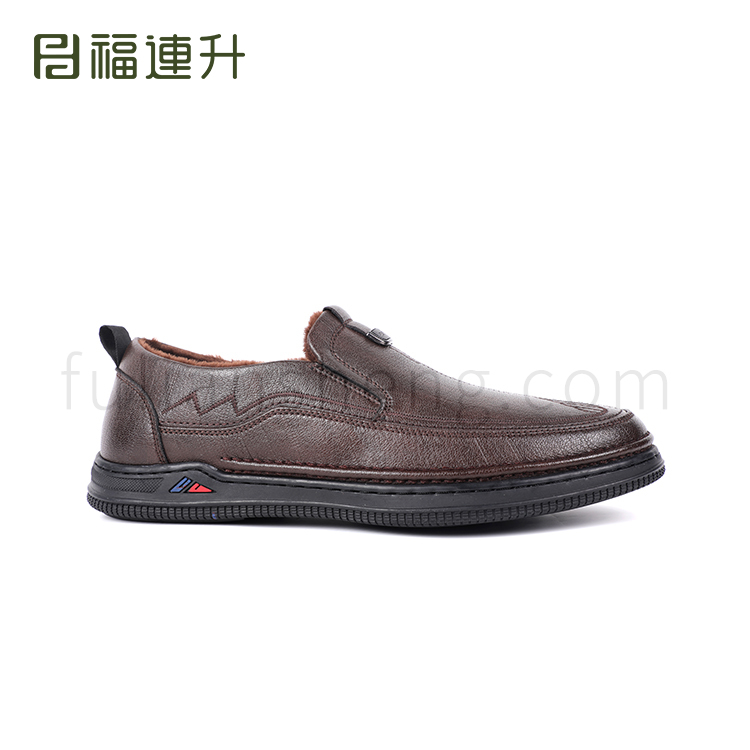 福連升冬季商務休閑男鞋