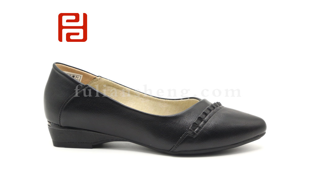 福連升休閑女鞋低跟淺口單鞋媽媽舒適百搭棉麻內里圖片