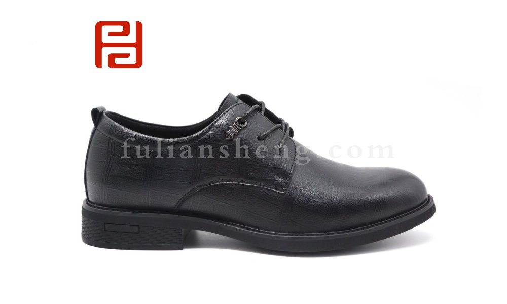 福連升商務工作正裝男鞋皮鞋棉麻內里舒適單鞋圖片