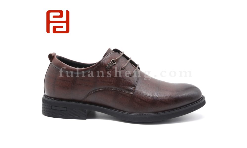 福連升商務工作正裝男鞋皮鞋棉麻內里舒適單鞋圖片
