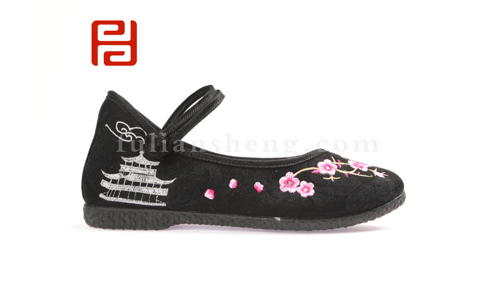 福連升老北京布鞋春時尚休閑繡花民族風女單鞋(圖3)