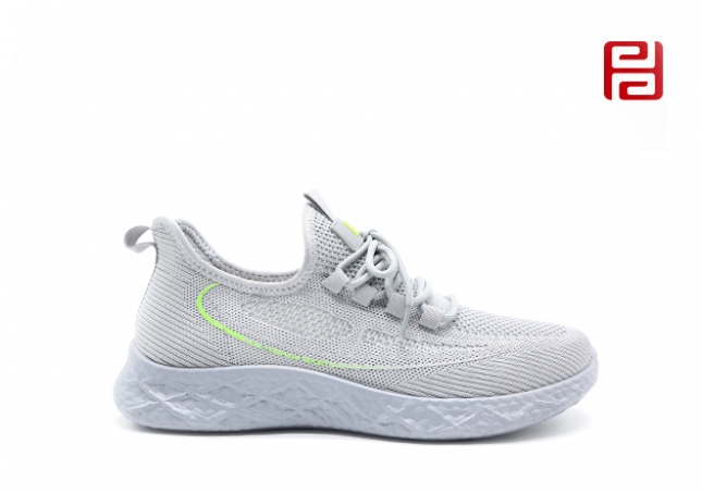 福連升夏季休閑運動漫步鞋飛織透氣軟底舒適男鞋