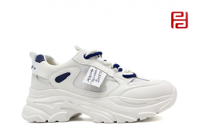 福連升夏季女鞋休閑運動鞋輕便撞色老爹鞋