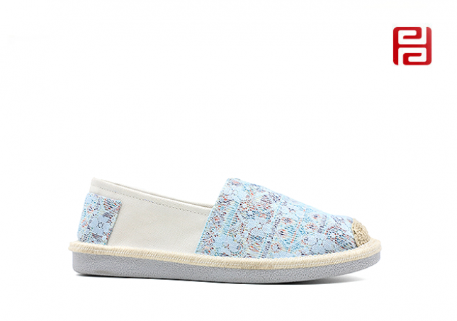 舒適休閑女鞋蕾絲布面料棉麻里布舒適女鞋