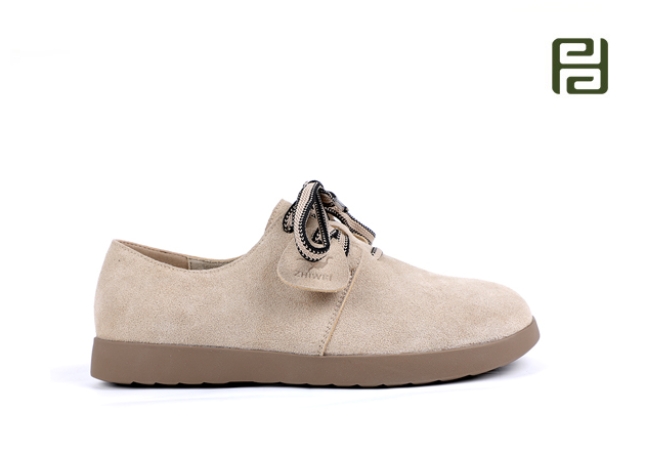 福連升秋季時尚休閑女鞋麂皮絨面料女鞋