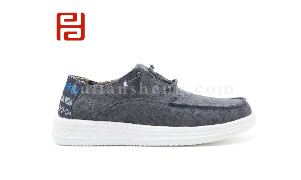 春款休閑男鞋麻布透氣布鞋一腳蹬懶人潮流百搭休閑板鞋