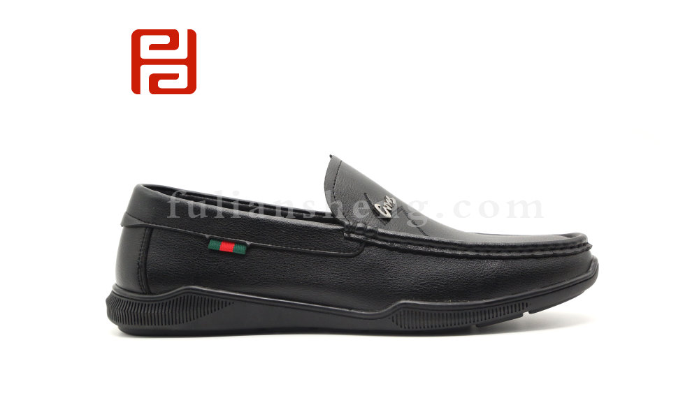 福連升男鞋休閑商務樂福鞋套腳豆豆鞋棉麻內里舒適一腳蹬